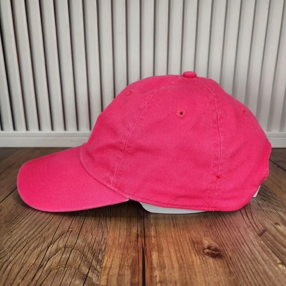 Life is Good Strapback Hat Cap Pink Canvas Mom Outdoors Gardening Hiking Camping
